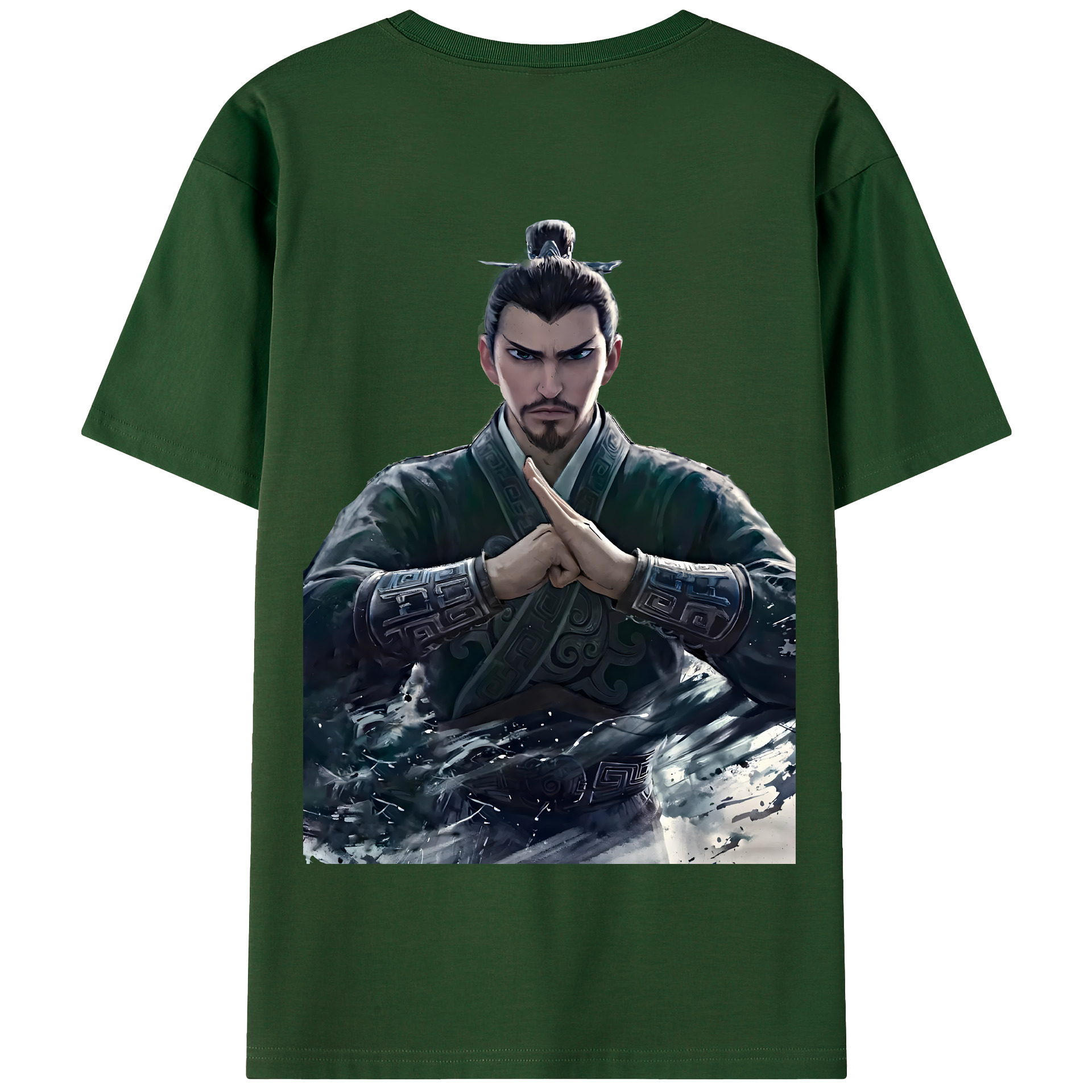 （画像用） Ne Zha 2 ナタ 魔童の大暴れ 綿100％半袖Tシャツ（背面プリント）
